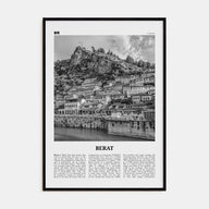 Berat Travel B&W Poster
