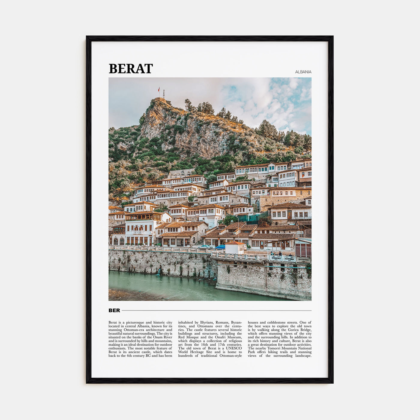 Berat Travel Color Poster