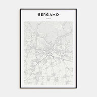 Bergamo Map Portrait Poster