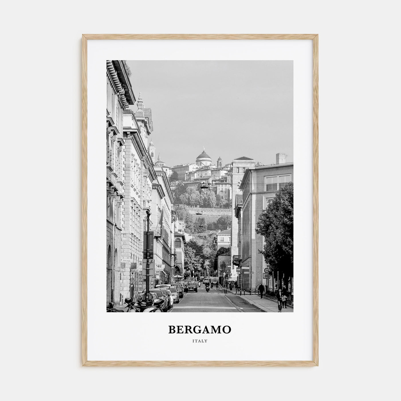 Bergamo Portrait B&W Poster