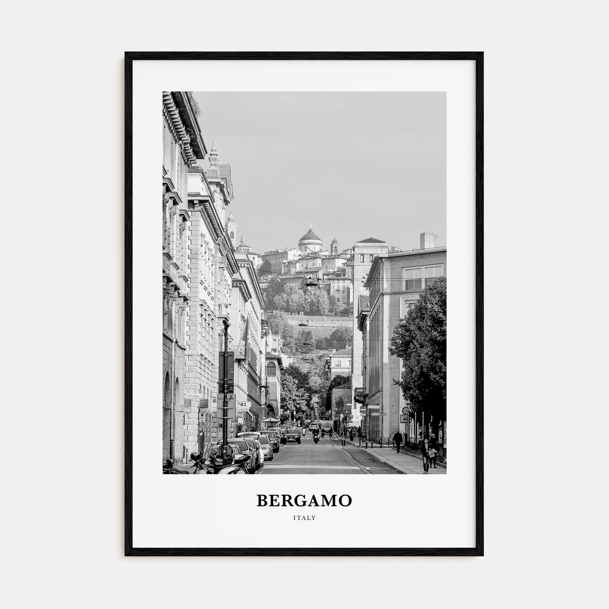 Bergamo Portrait B&W Poster