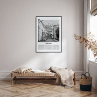 Bergamo Travel B&W Poster