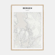 Bergen Map Portrait Poster