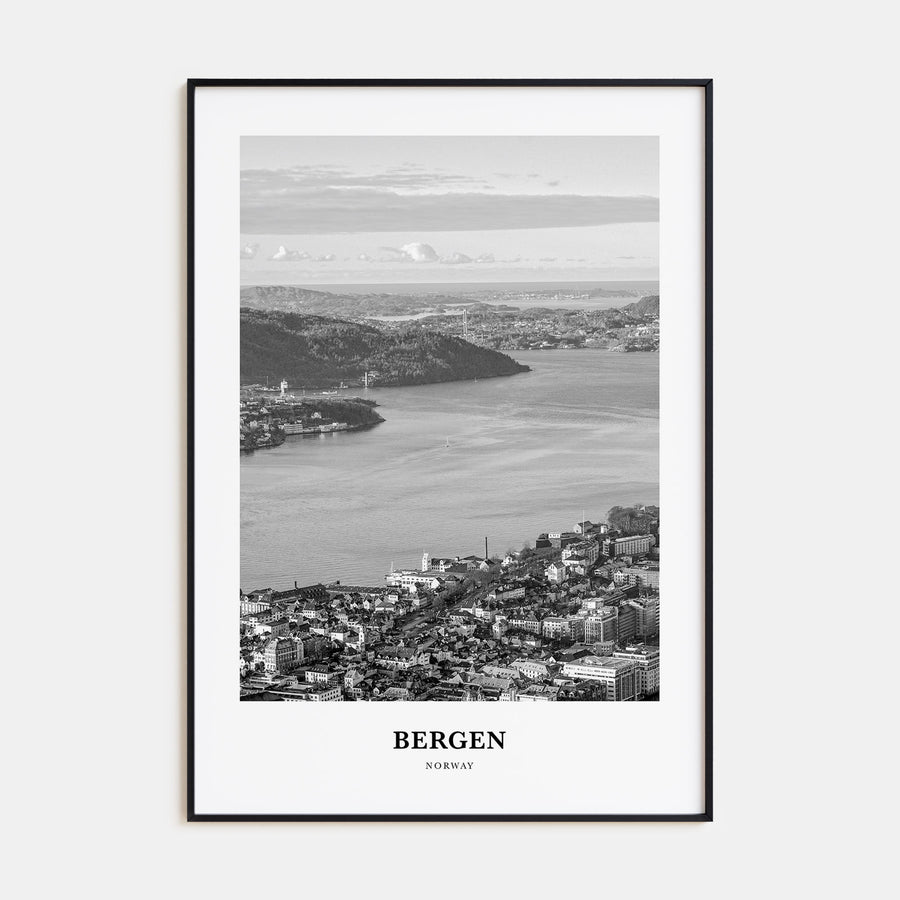 Bergen Portrait B&W Poster