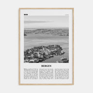 Bergen Travel B&W Poster