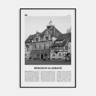 Bergisch Gladbach Travel B&W Poster