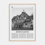 Bergisch Gladbach Travel B&W Poster