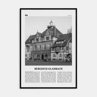 Bergisch Gladbach Travel B&W Poster