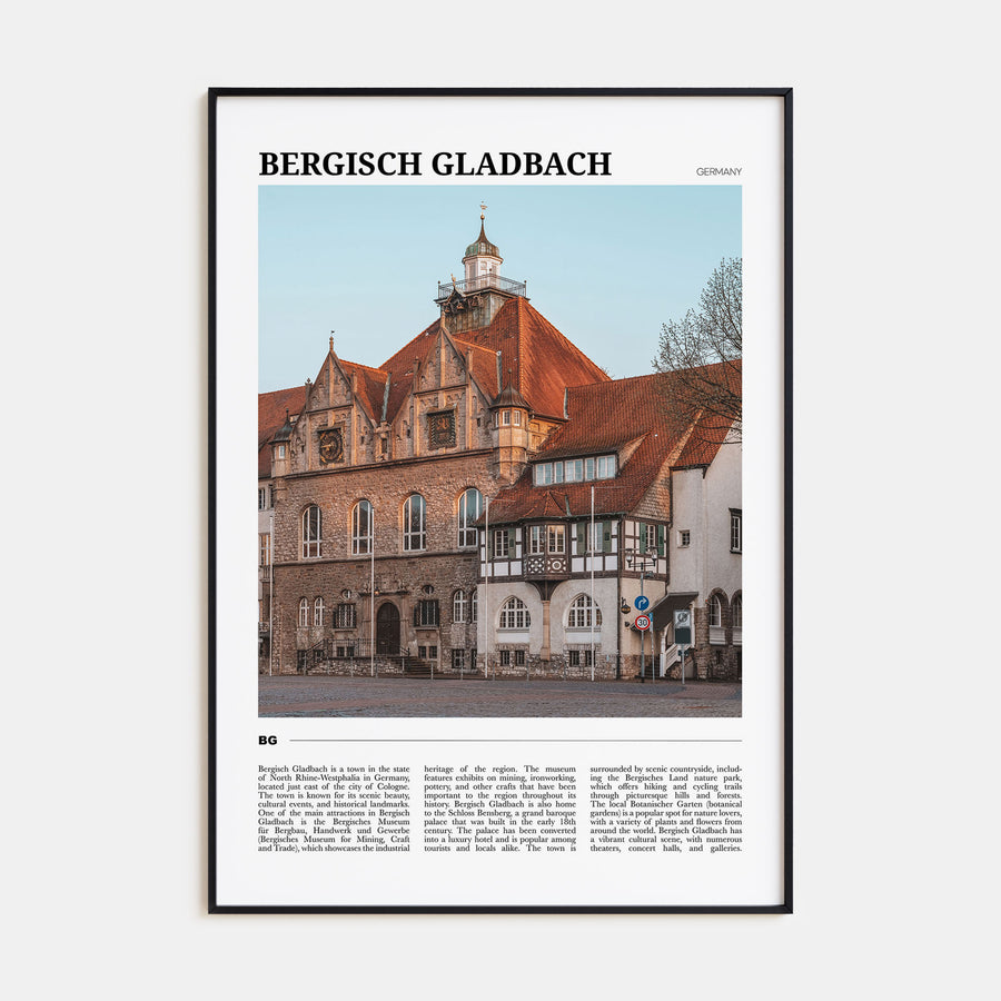 Bergisch Gladbach Travel Color Poster