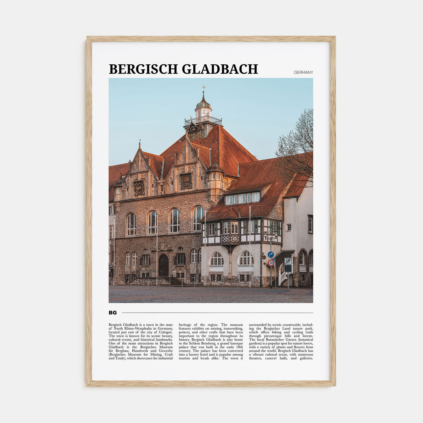 Bergisch Gladbach Travel Color Poster