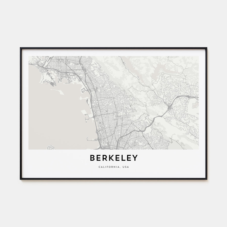 Berkeley Map Landscape Poster