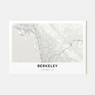 Berkeley Map Landscape Poster