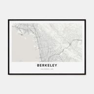 Berkeley Map Landscape Poster