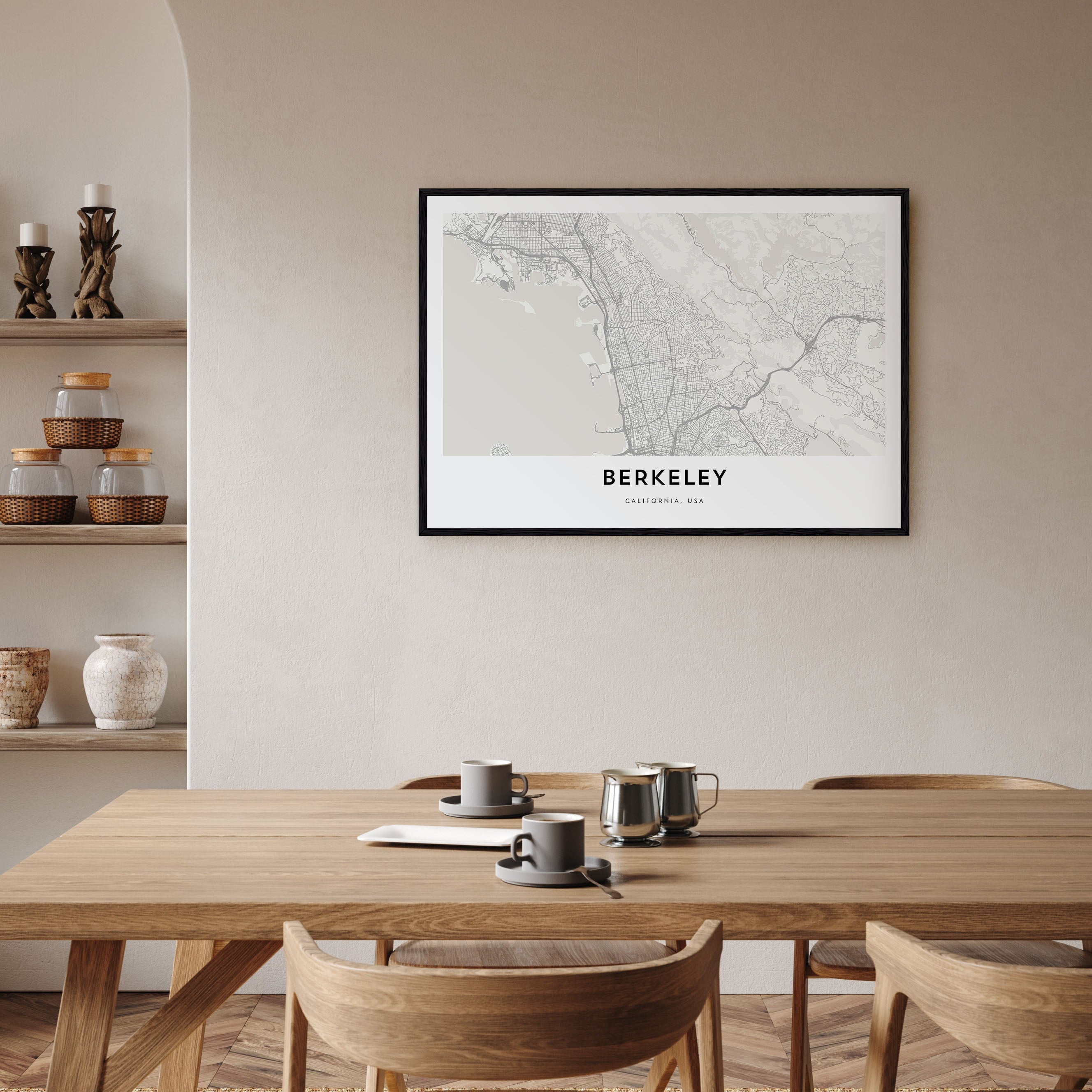 Berkeley Map Landscape Poster