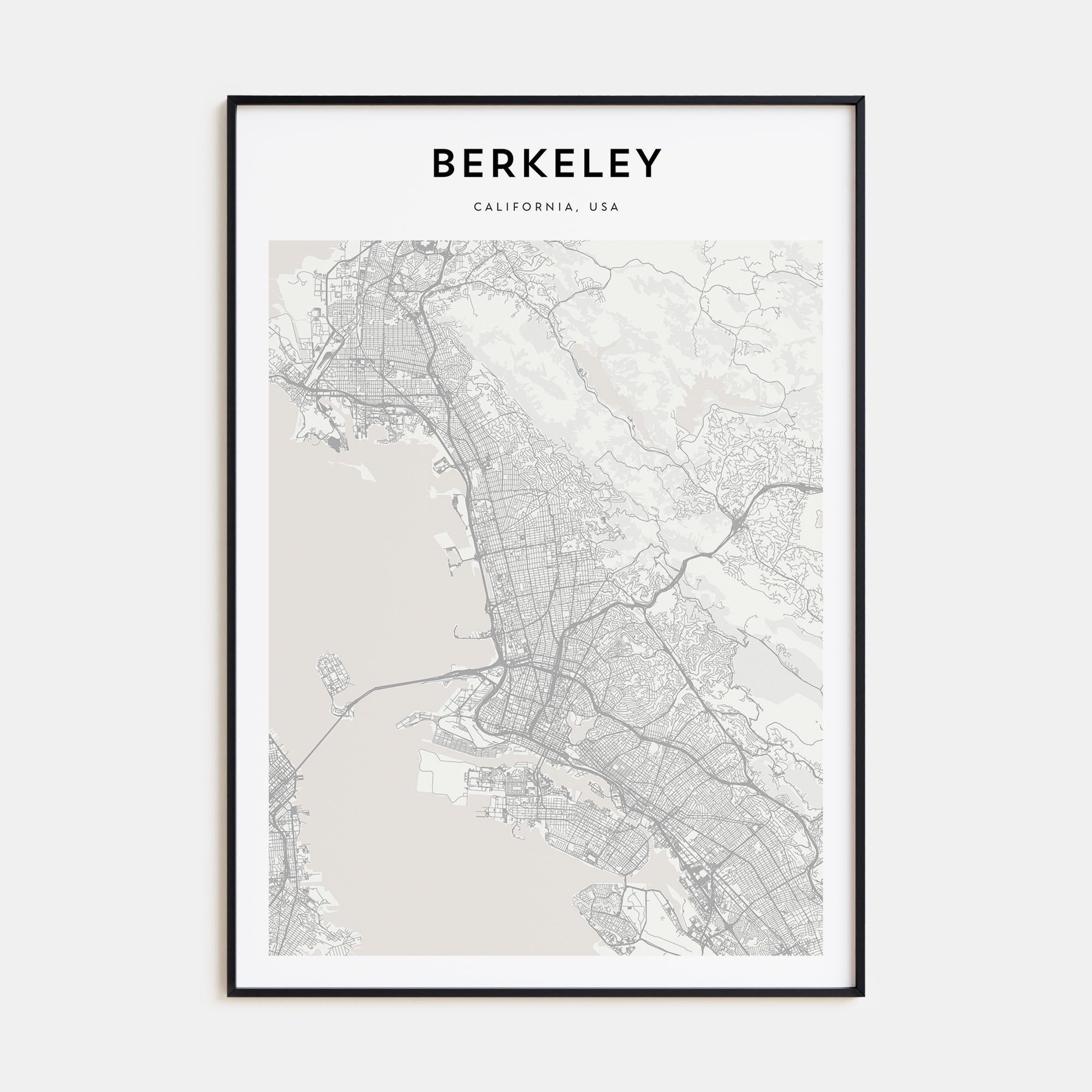 Berkeley Map Portrait Poster
