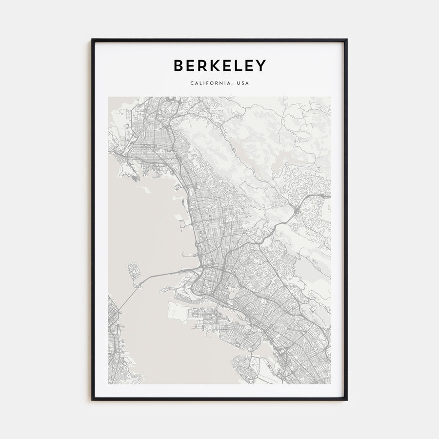 Berkeley Map Portrait Poster