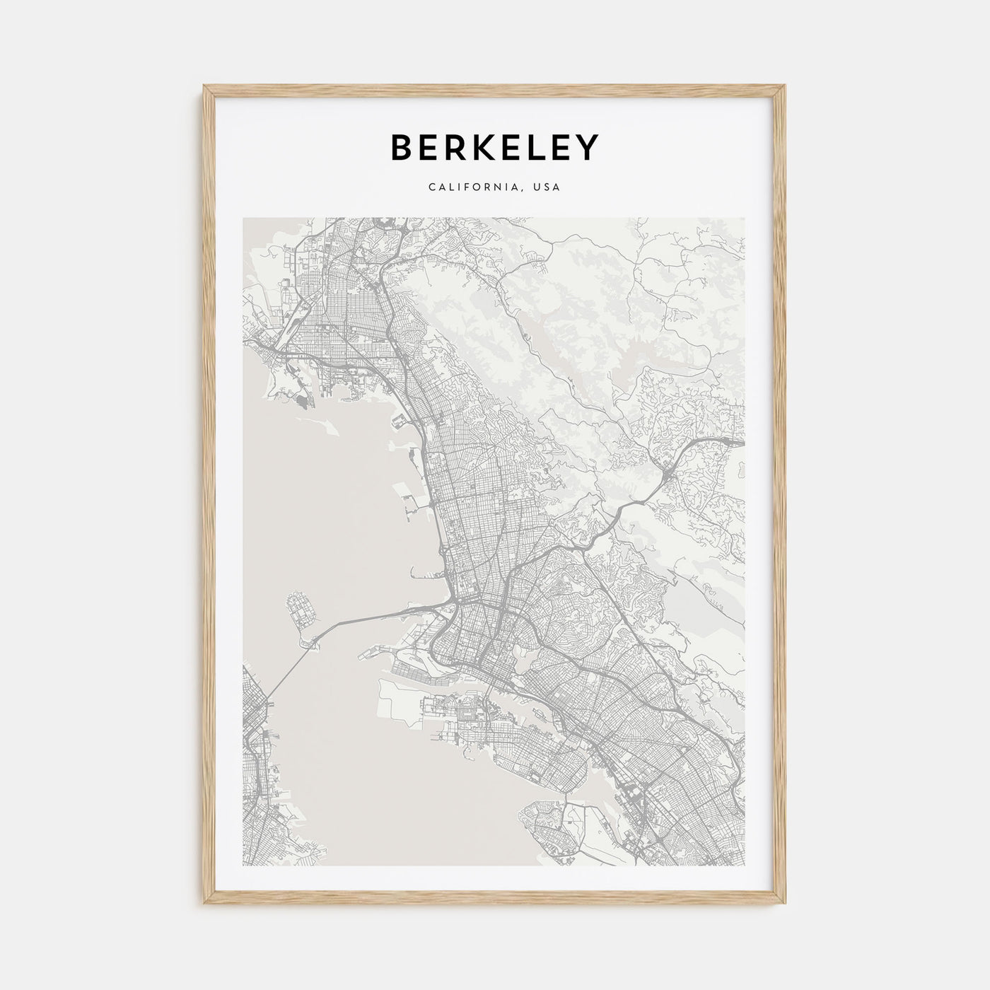 Berkeley Map Portrait Poster