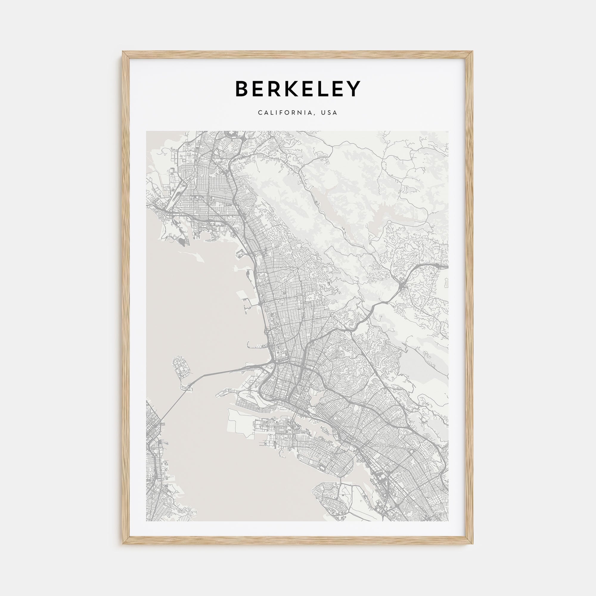 Berkeley Map Portrait Poster