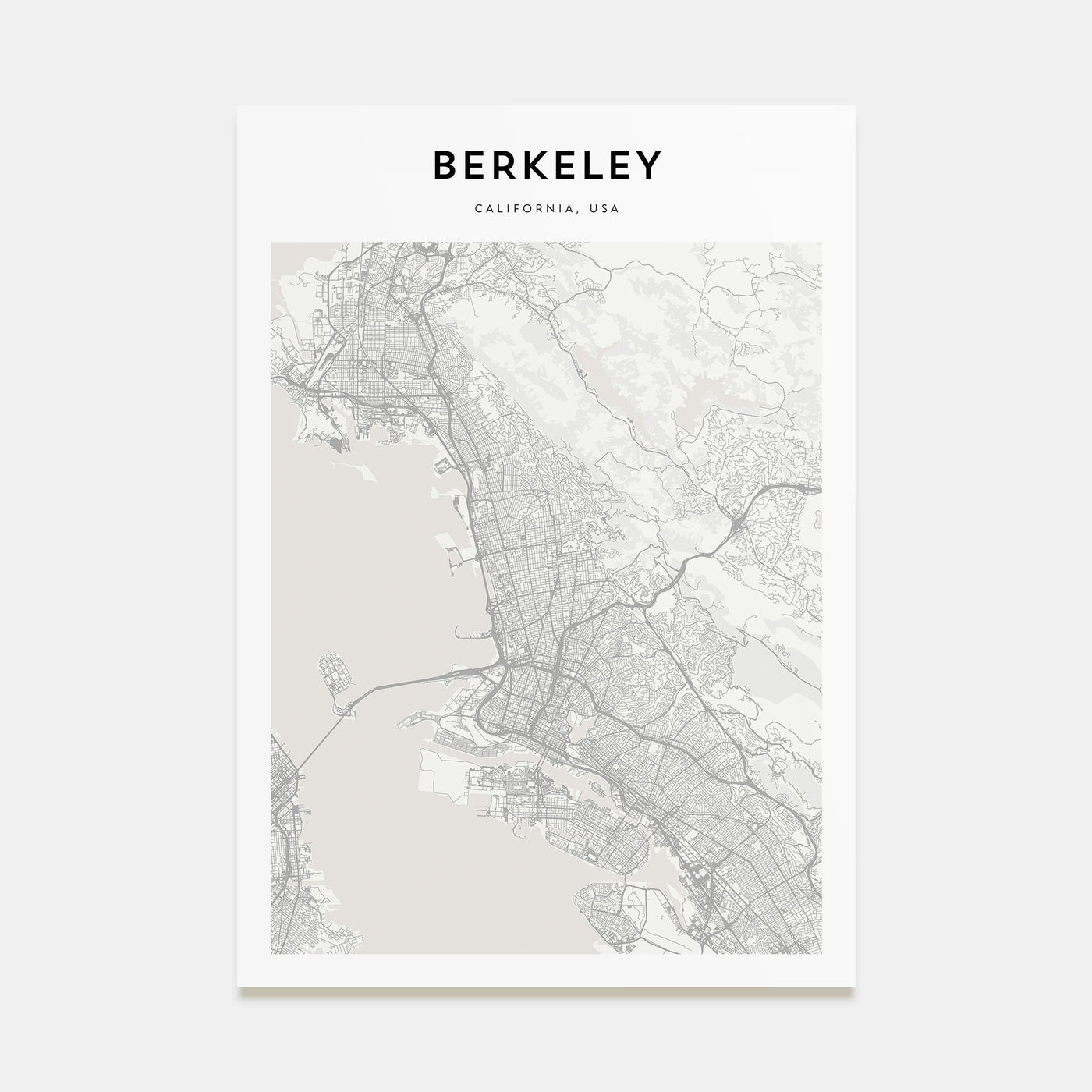 Berkeley Map Portrait Poster