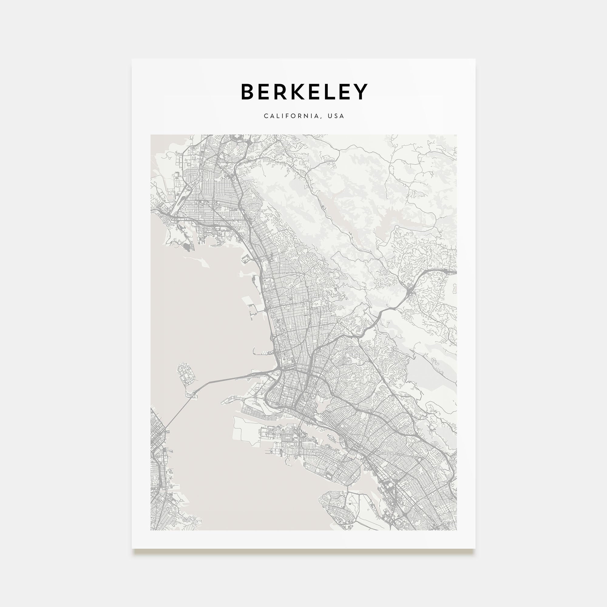 Berkeley Map Portrait Poster