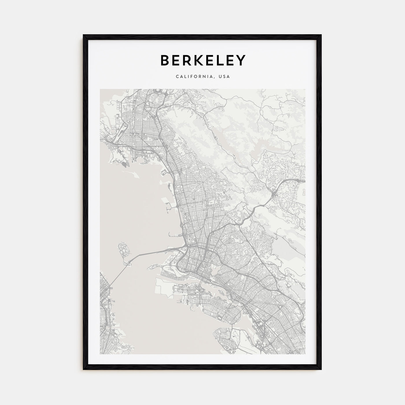 Berkeley Map Portrait Poster