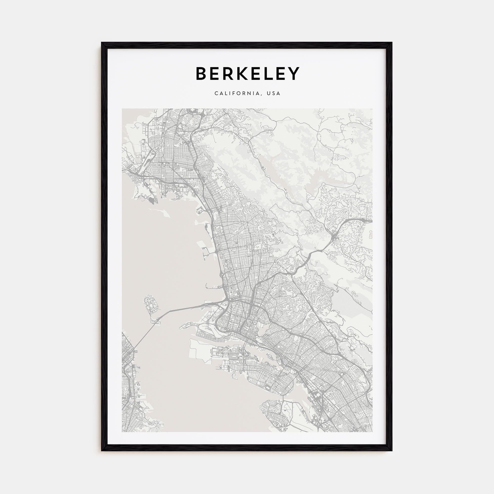 Berkeley Map Portrait Poster