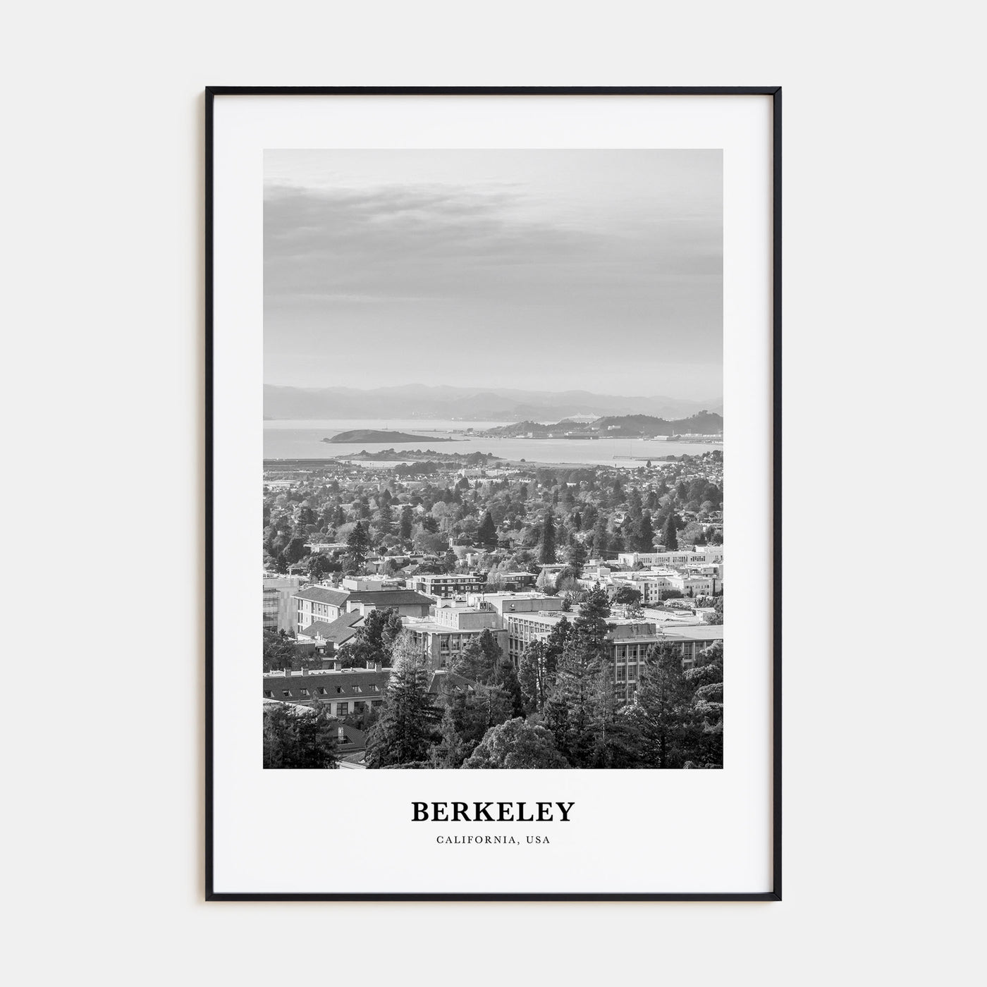 Berkeley Portrait B&W Poster