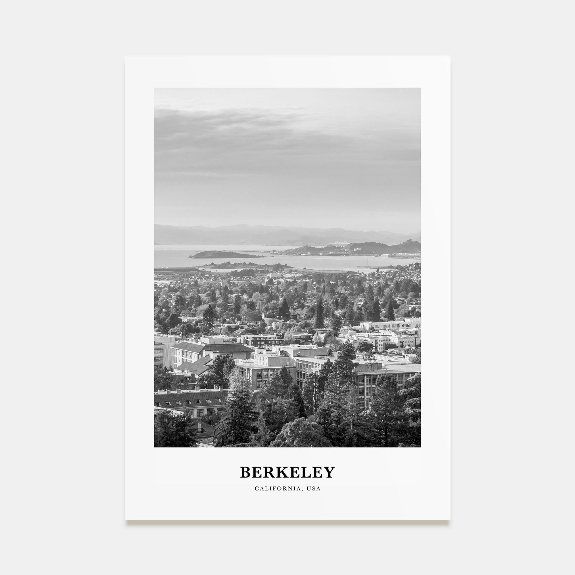 Berkeley Portrait B&W Poster