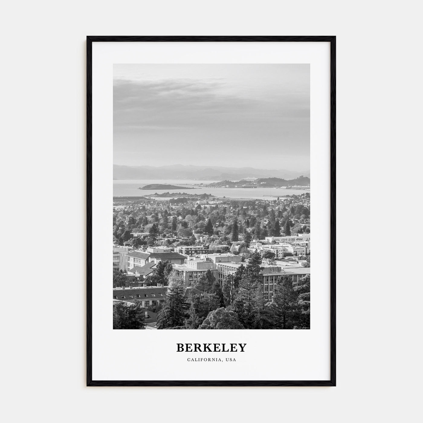 Berkeley Portrait B&W Poster