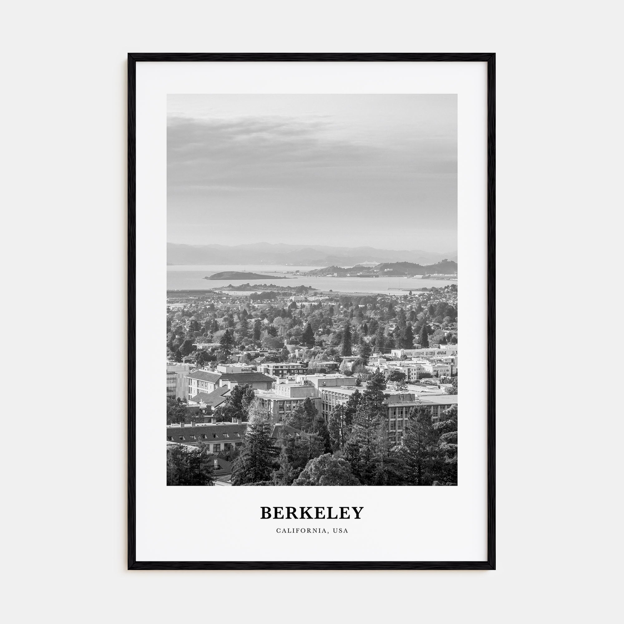 Berkeley Portrait B&W Poster