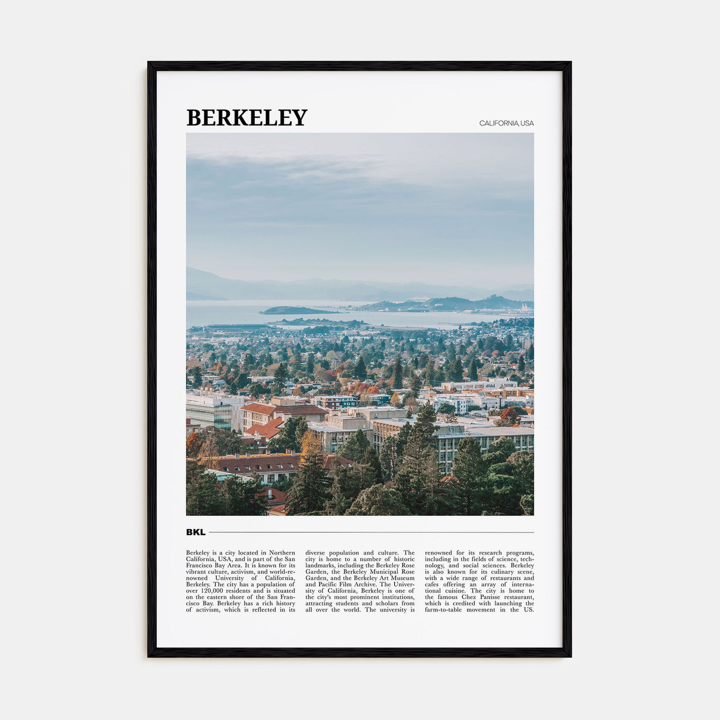 Berkeley Travel Color Poster