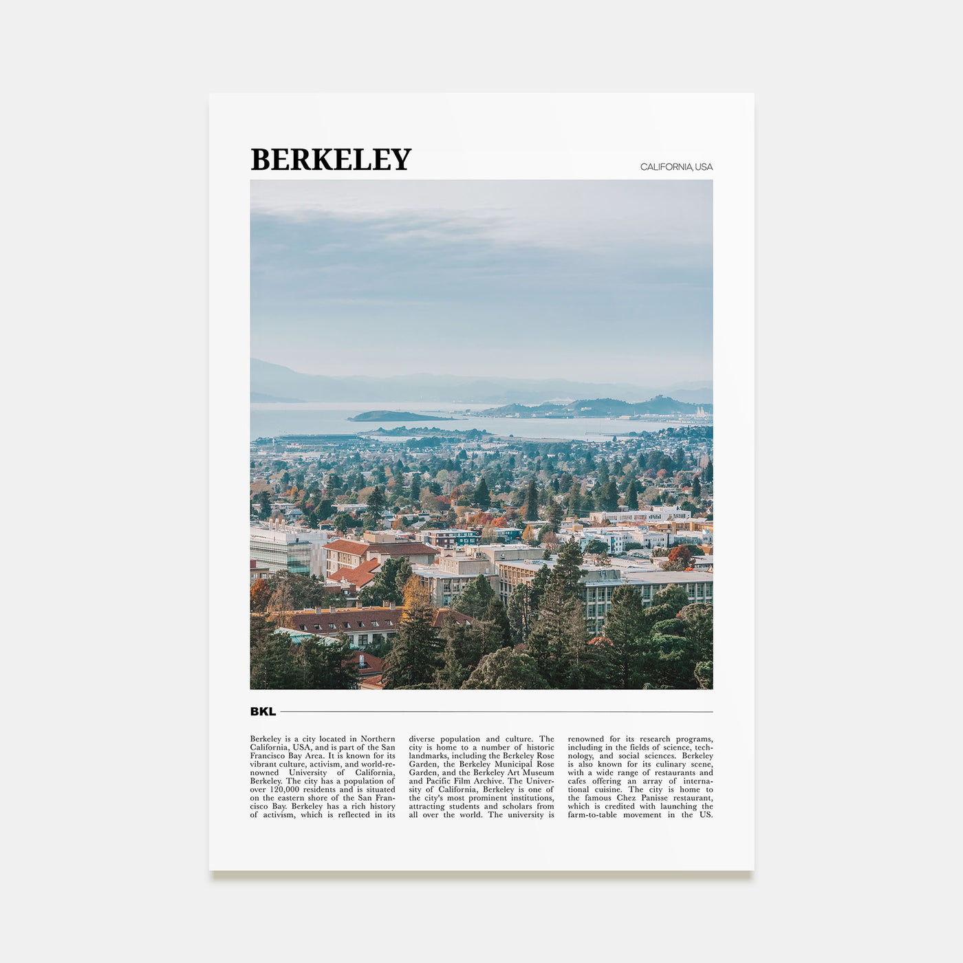 Berkeley Travel Color Poster