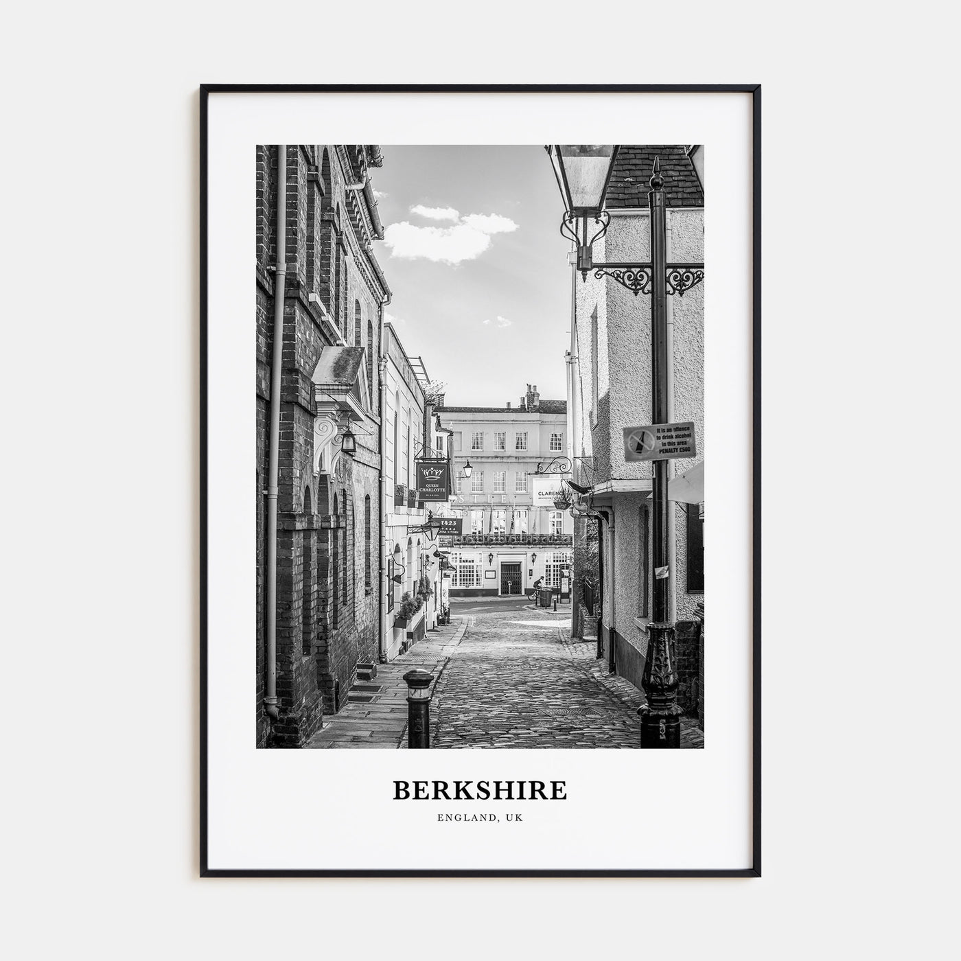 Berkshire Portrait B&W Poster