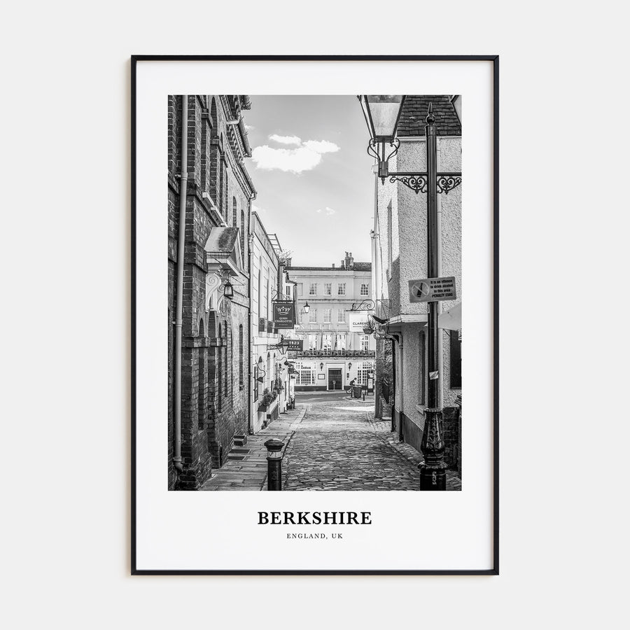 Berkshire Portrait B&W Poster