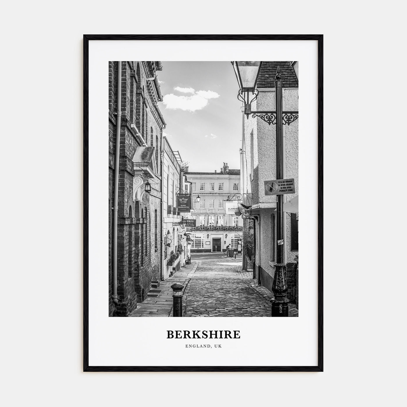 Berkshire Portrait B&W Poster