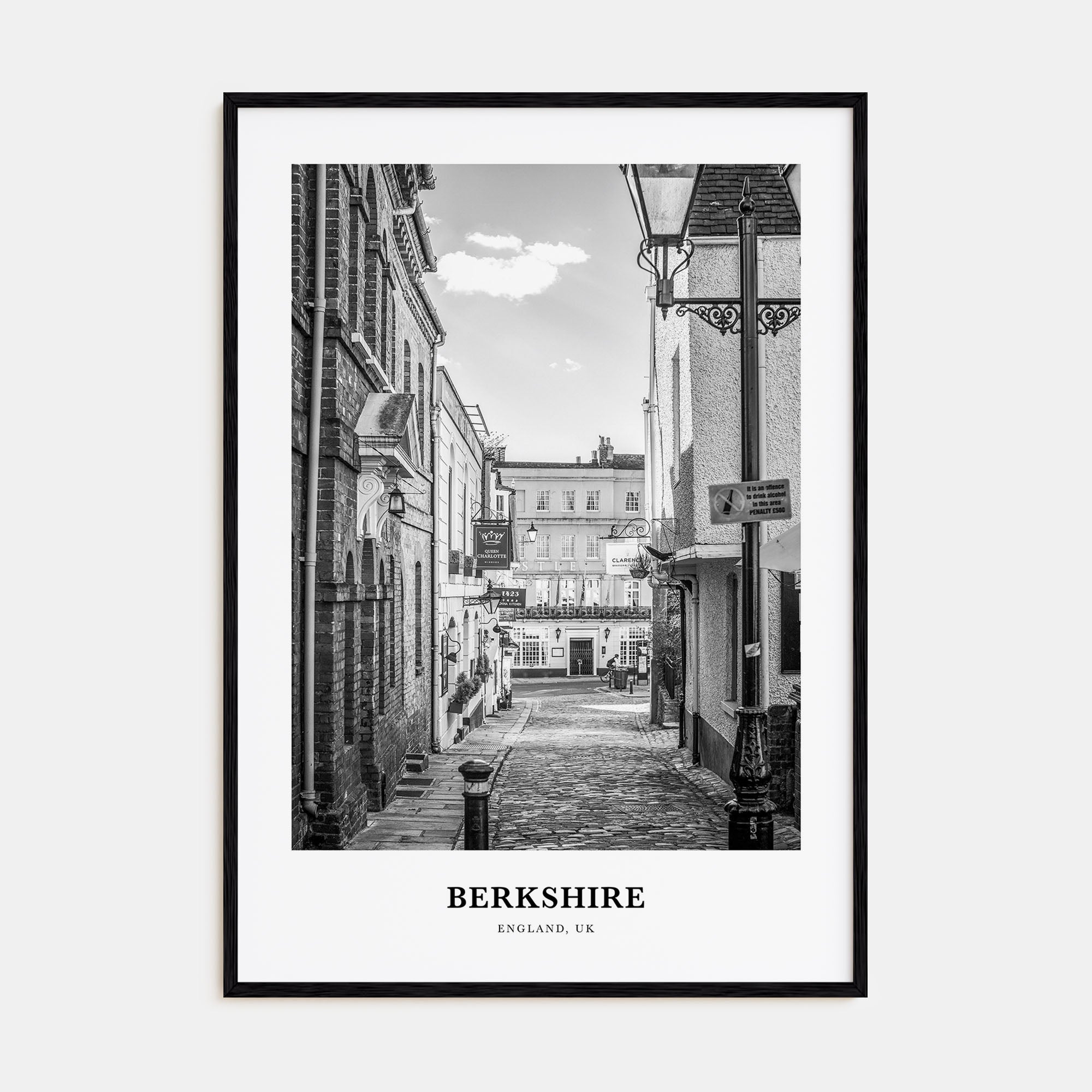 Berkshire Portrait B&W Poster