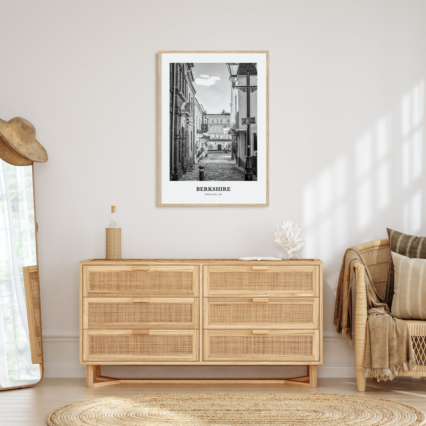 Berkshire Portrait B&W Poster