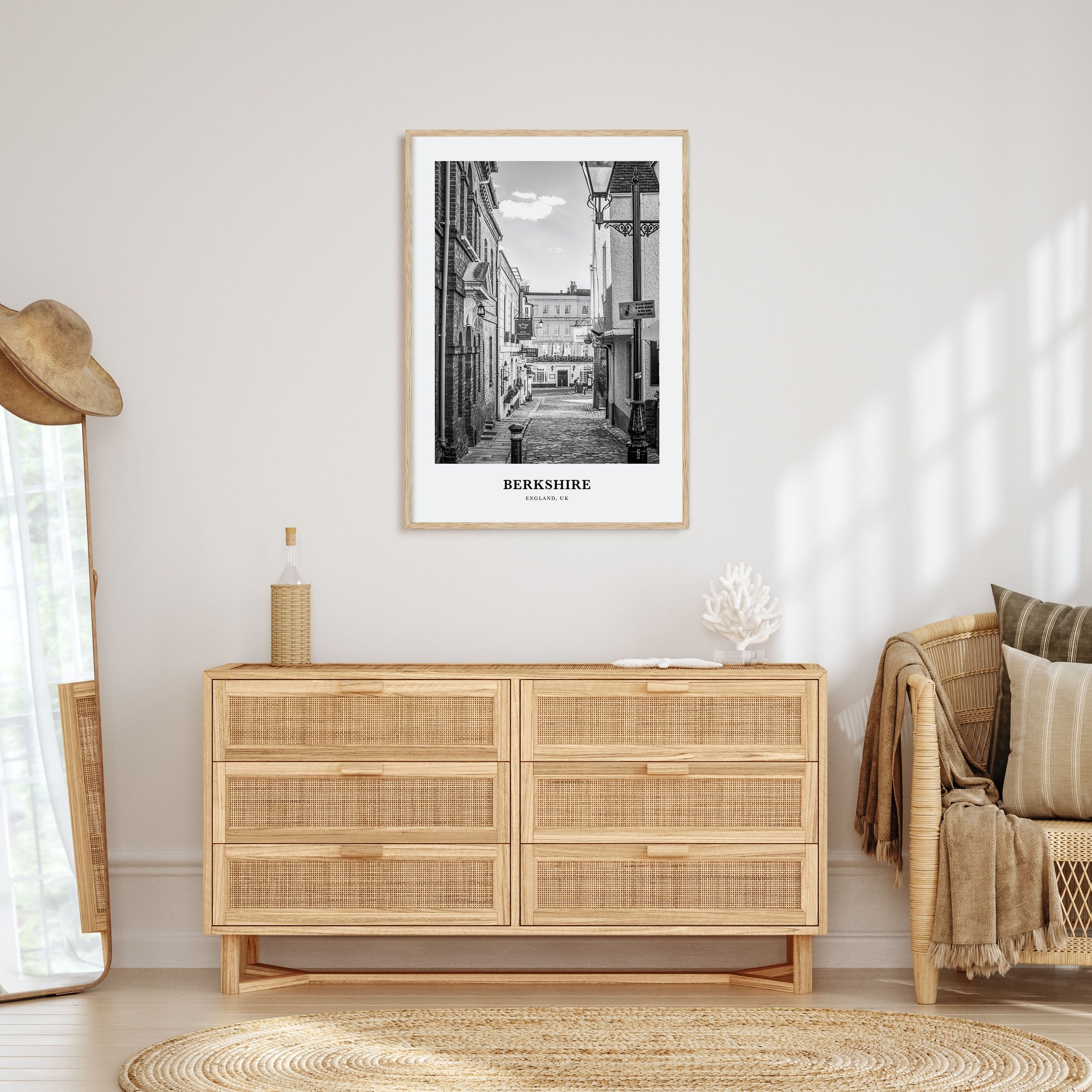 Berkshire Portrait B&W Poster