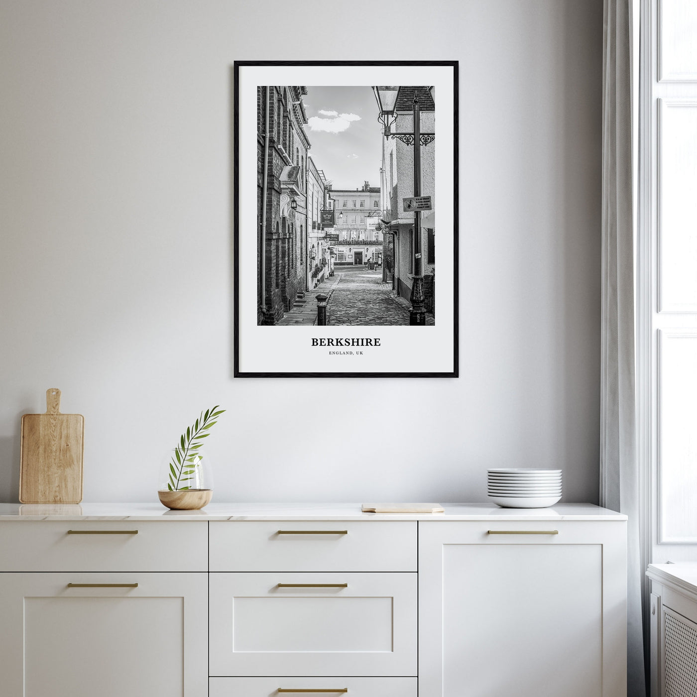 Berkshire Portrait B&W Poster