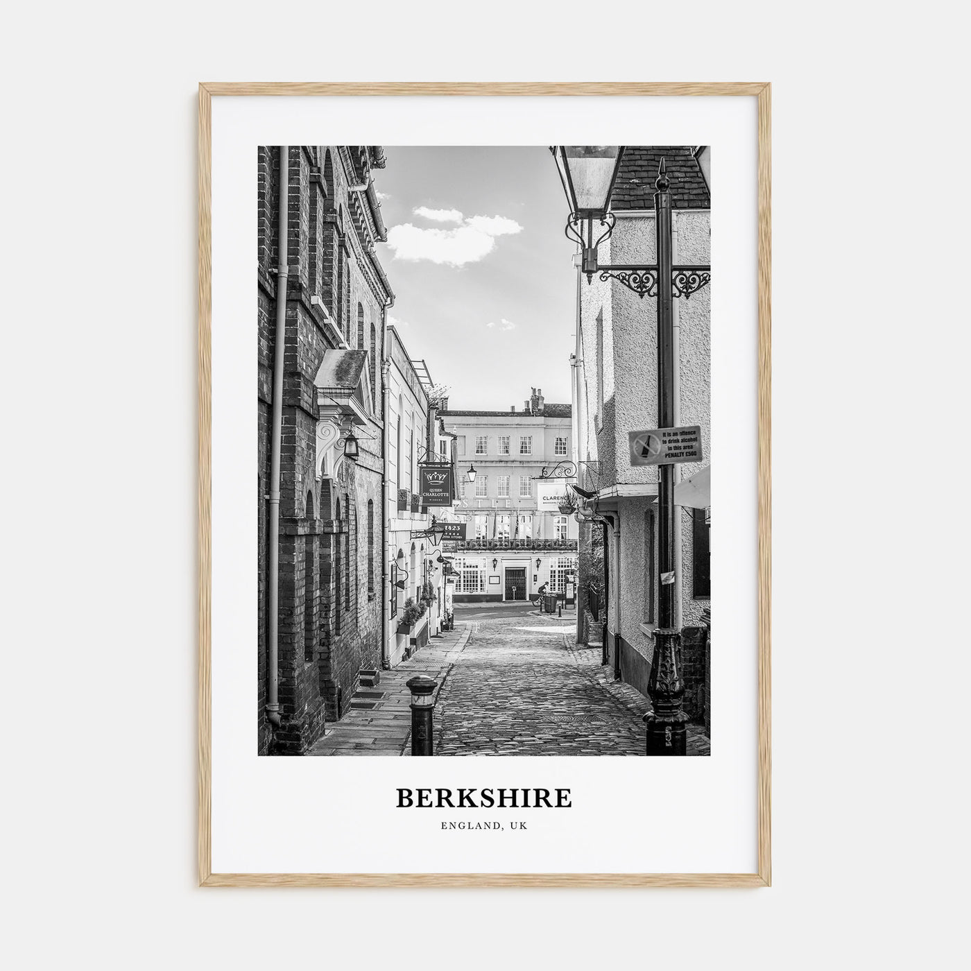 Berkshire Portrait B&W Poster