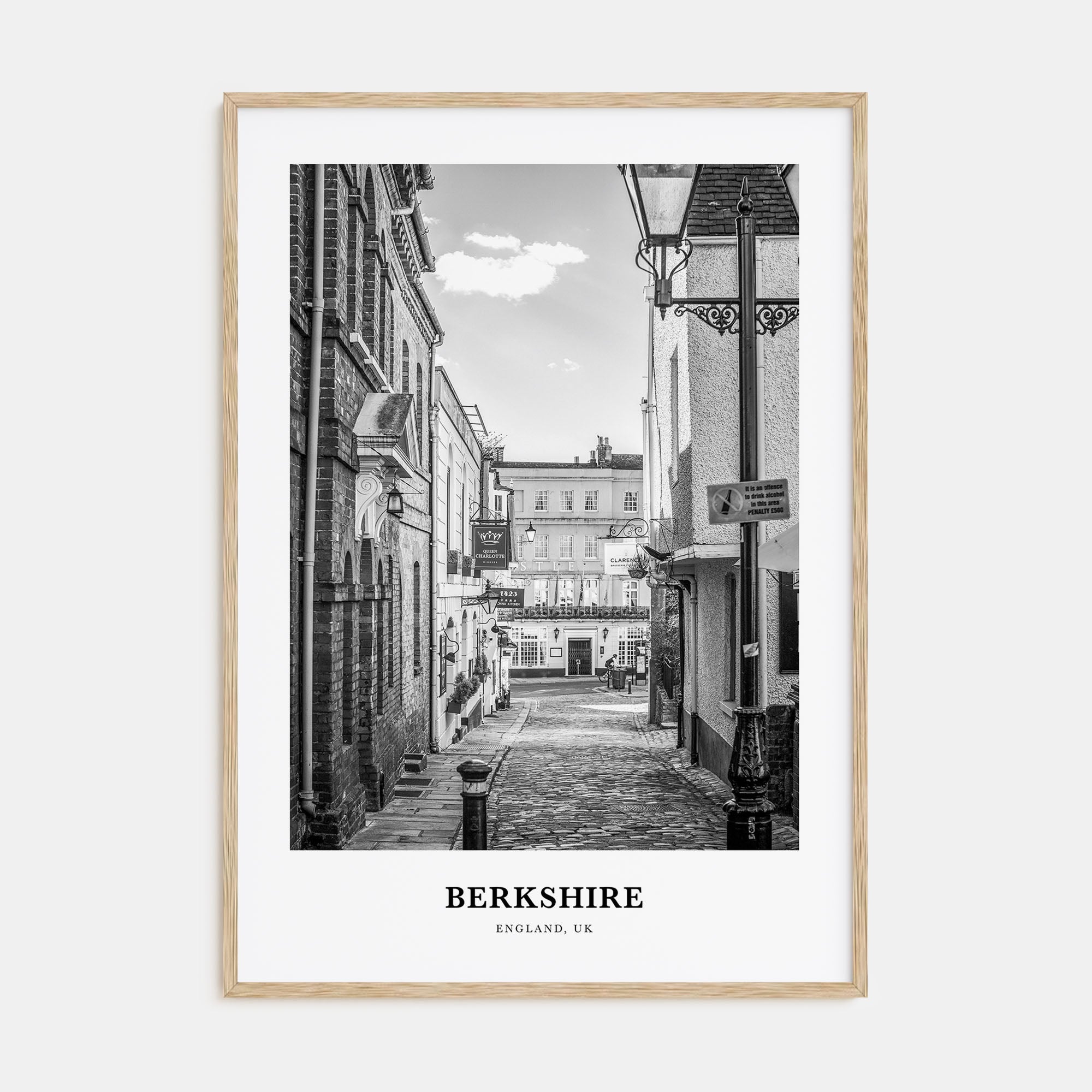 Berkshire Portrait B&W Poster