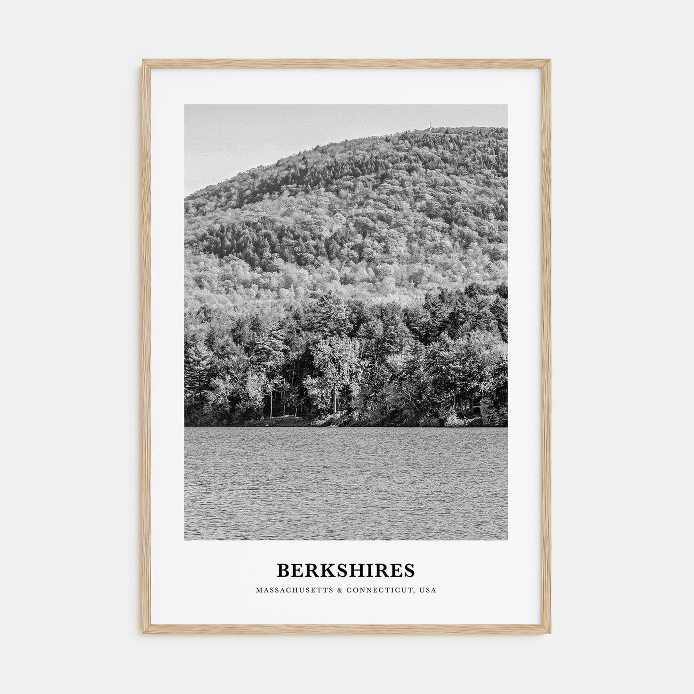 Berkshires Portrait B&W Poster