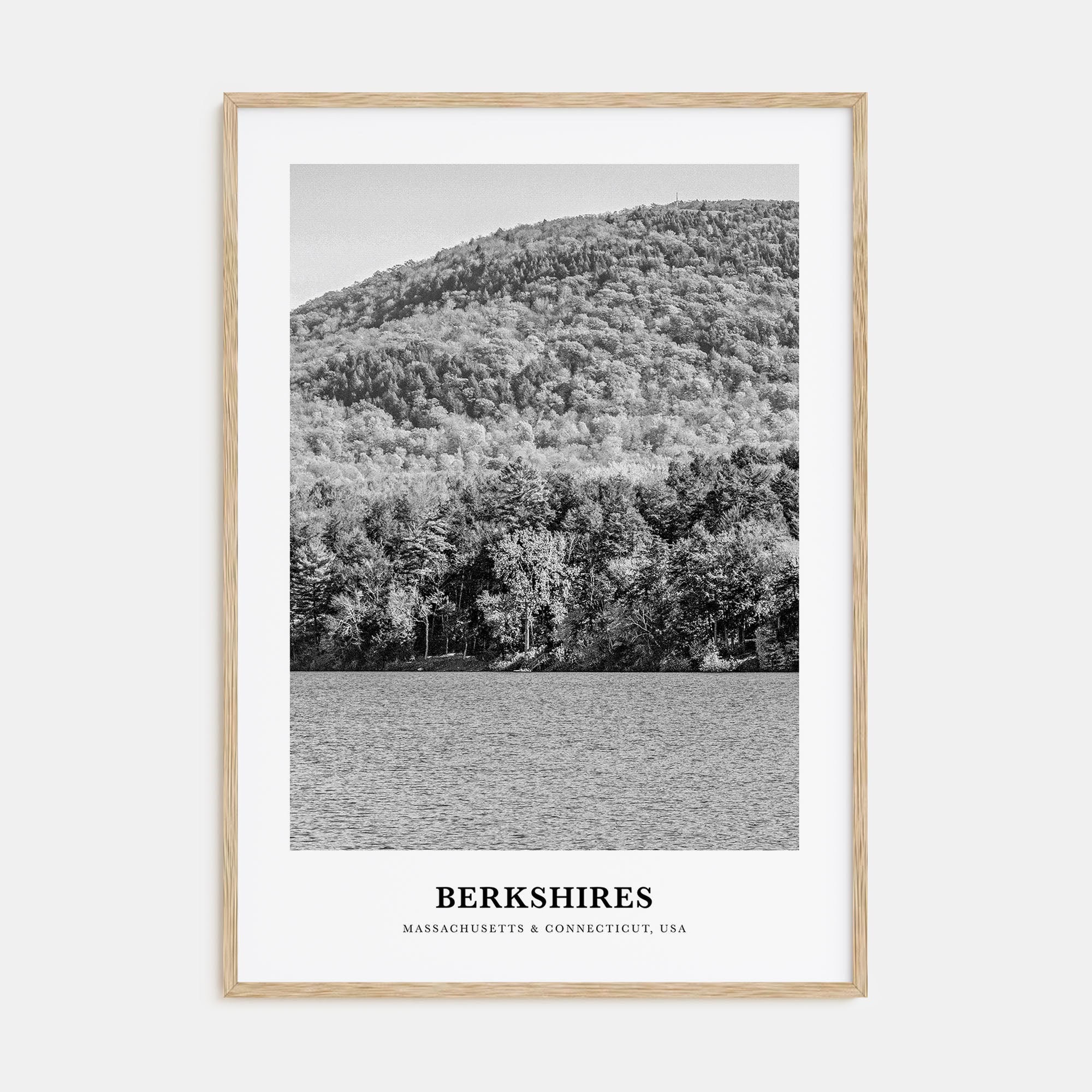 Berkshires Portrait B&W Poster