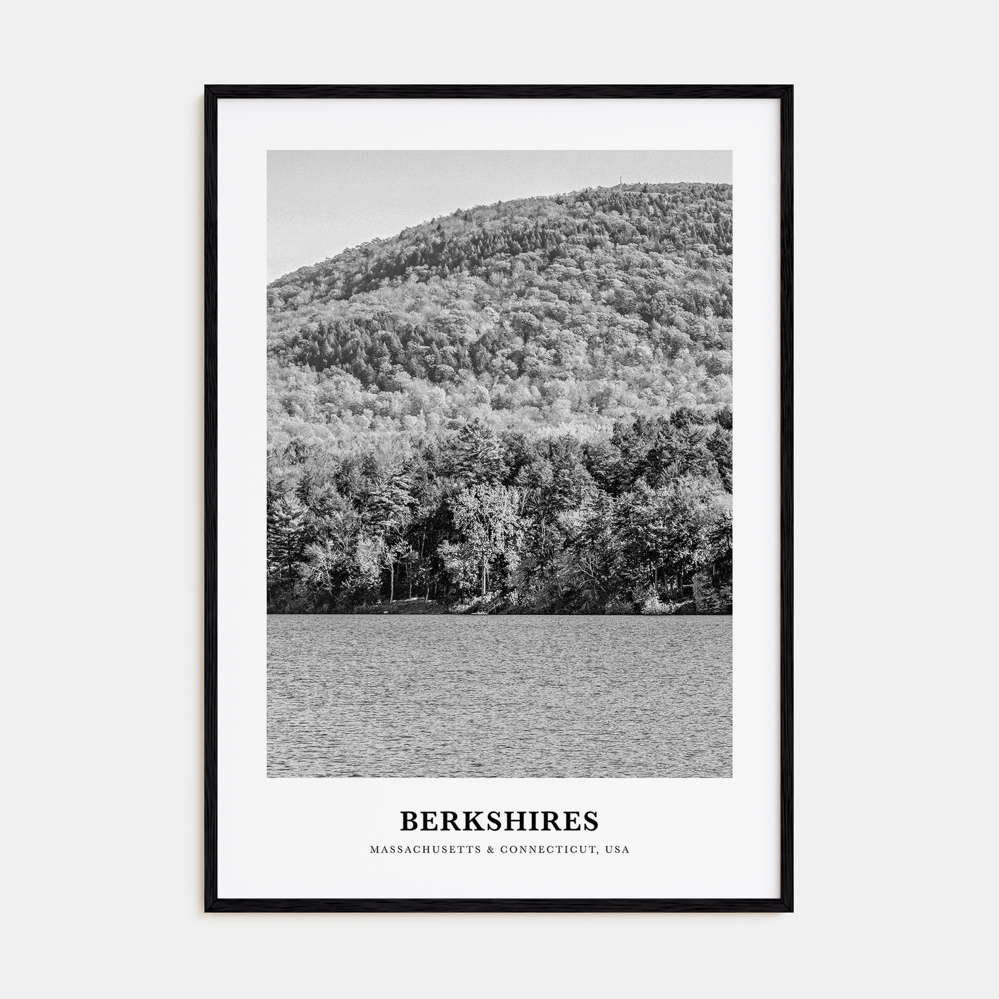 Berkshires Portrait B&W Poster
