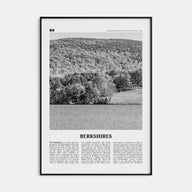 Berkshires Travel B&W Poster