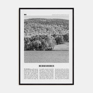 Berkshires Travel B&W Poster