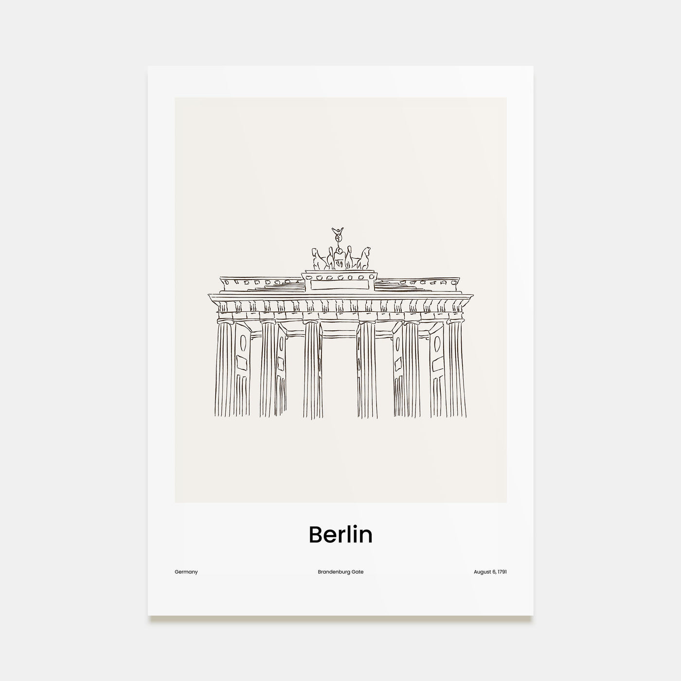 Berlin Drawn No 1 Poster
