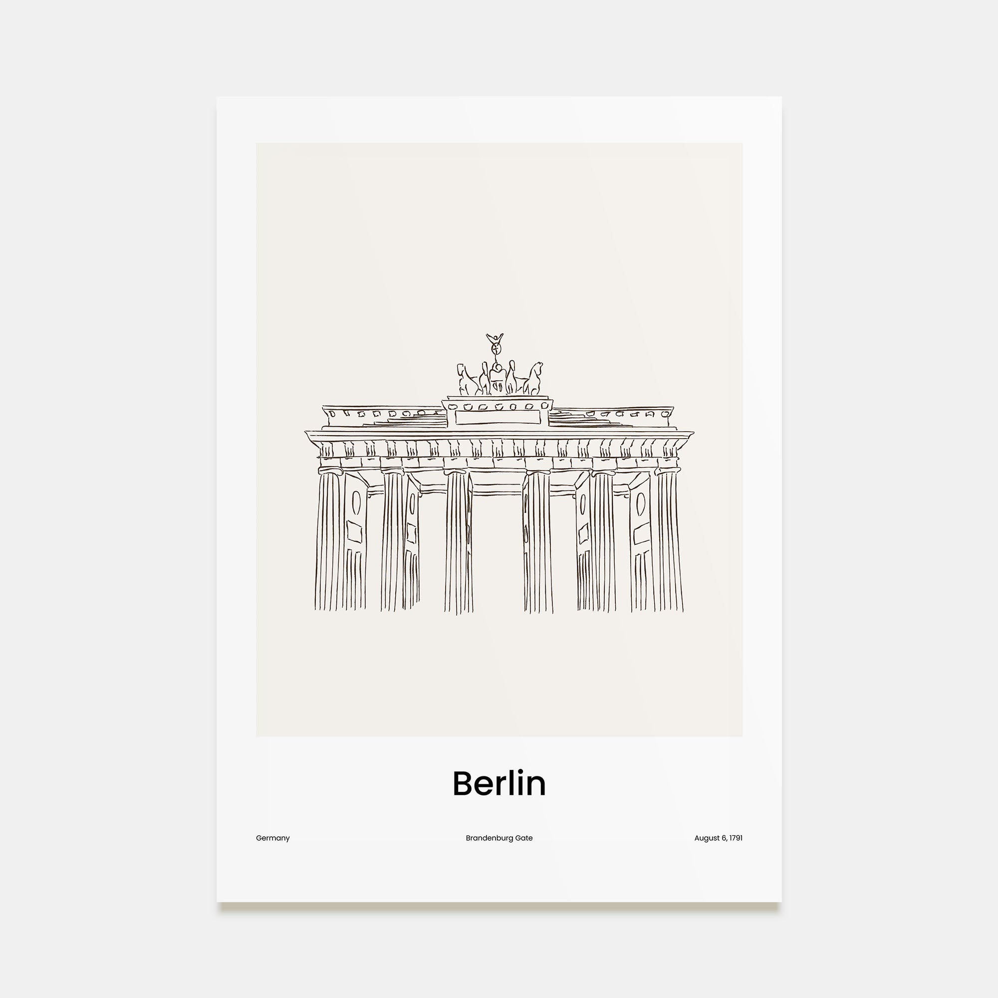 Berlin Drawn No 1 Poster