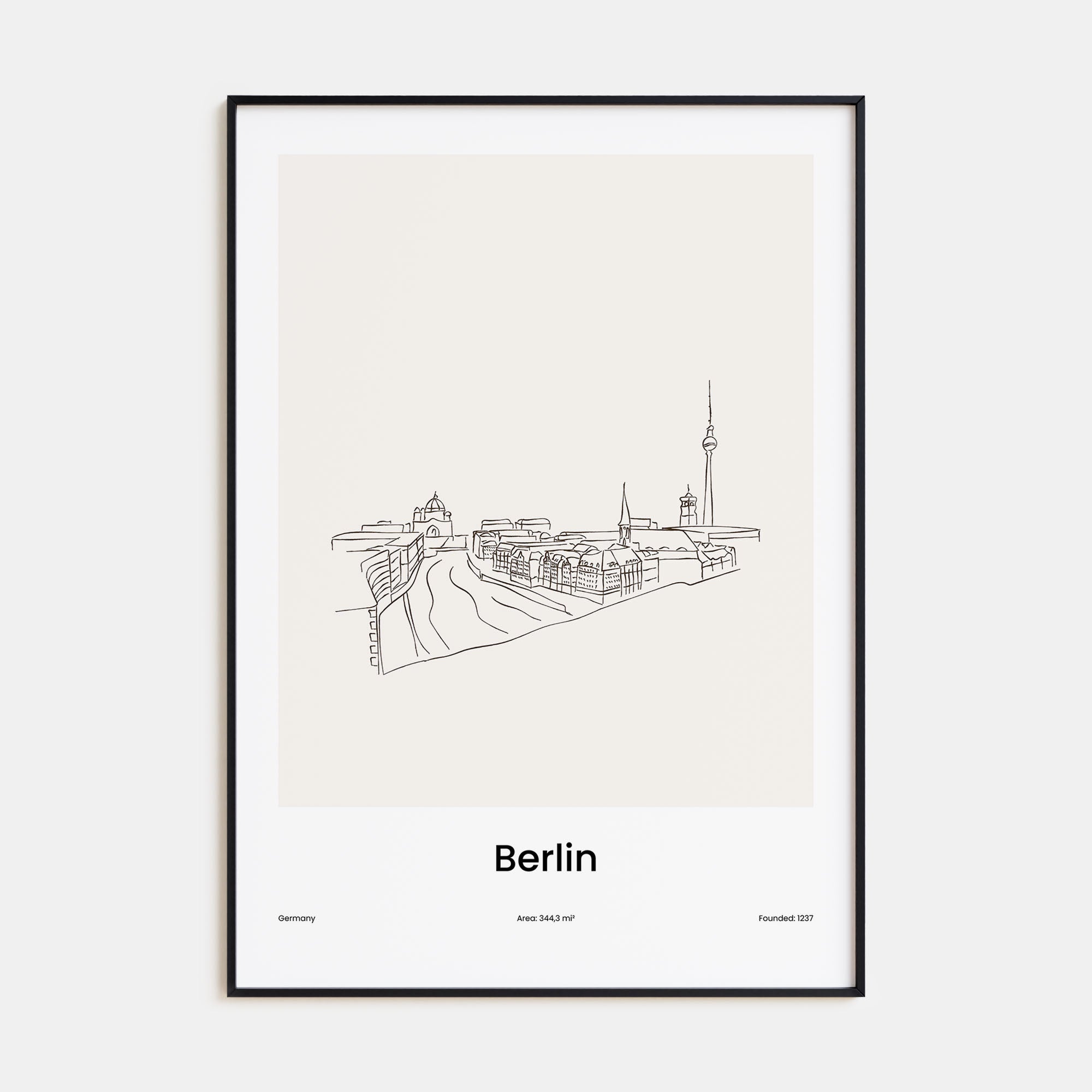 Berlin Drawn No 3 Poster
