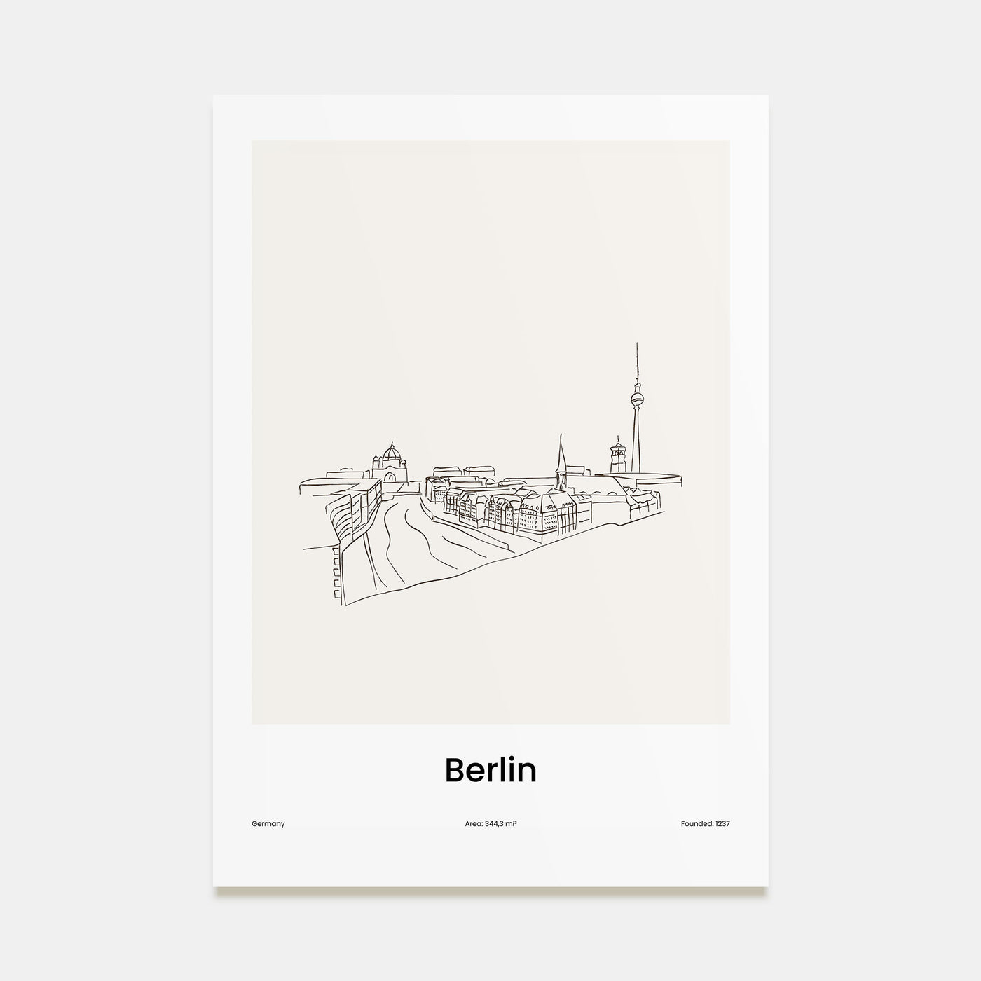 Berlin Drawn No 3 Poster